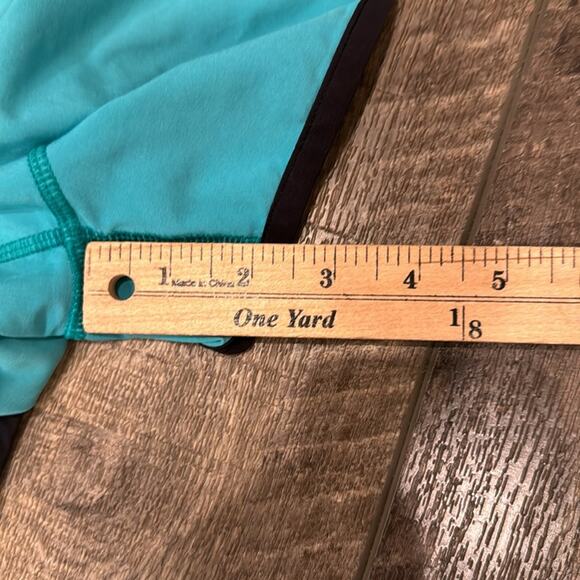 Lululemon Women's Run Speed Short Blue Tropics Size 10 - Picture 4 of 8